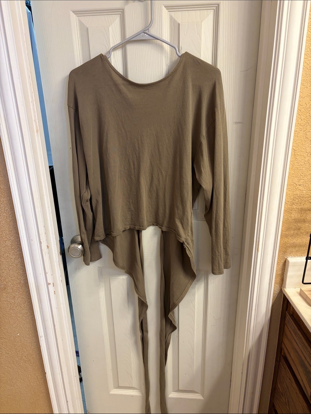 Zara wrap top in olive green